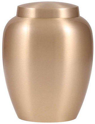 Clarity Gold Brass Adult Urn