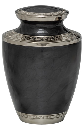 [506 MBL] Mother of Pearl Black Brass Adult Urn