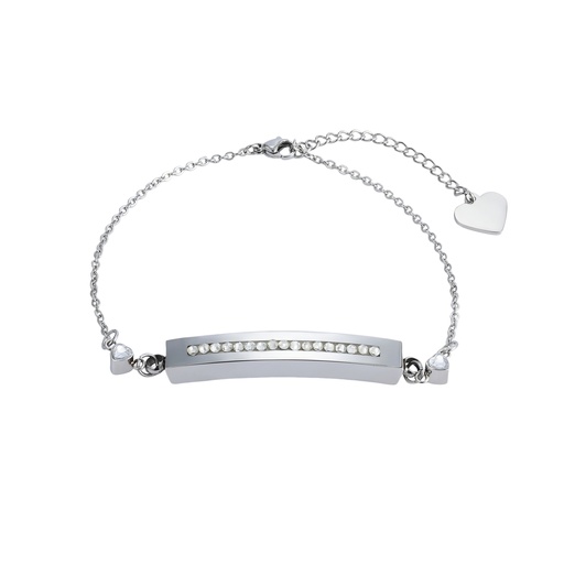 [431 SCB] Silver Crystal Bracelet